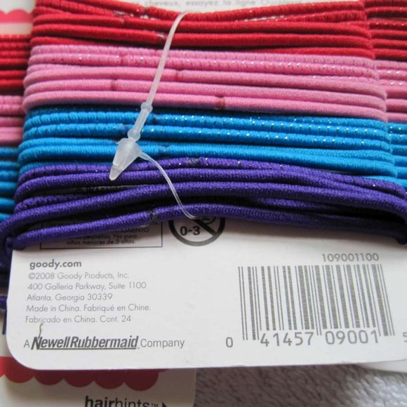 24 Goody 2008 Old Formula Elastic Tinsel Woven Thin Wide Ponytailer Hair Bands - Picture 7 of 13